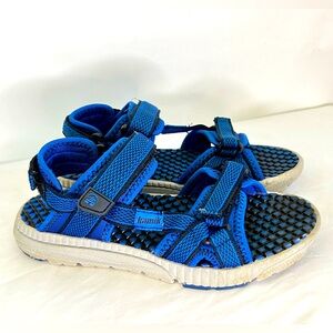 Kamik ~ Boys Velcro Sandals ~ Size 2 ~ Blue & Black ~ Pre Loved